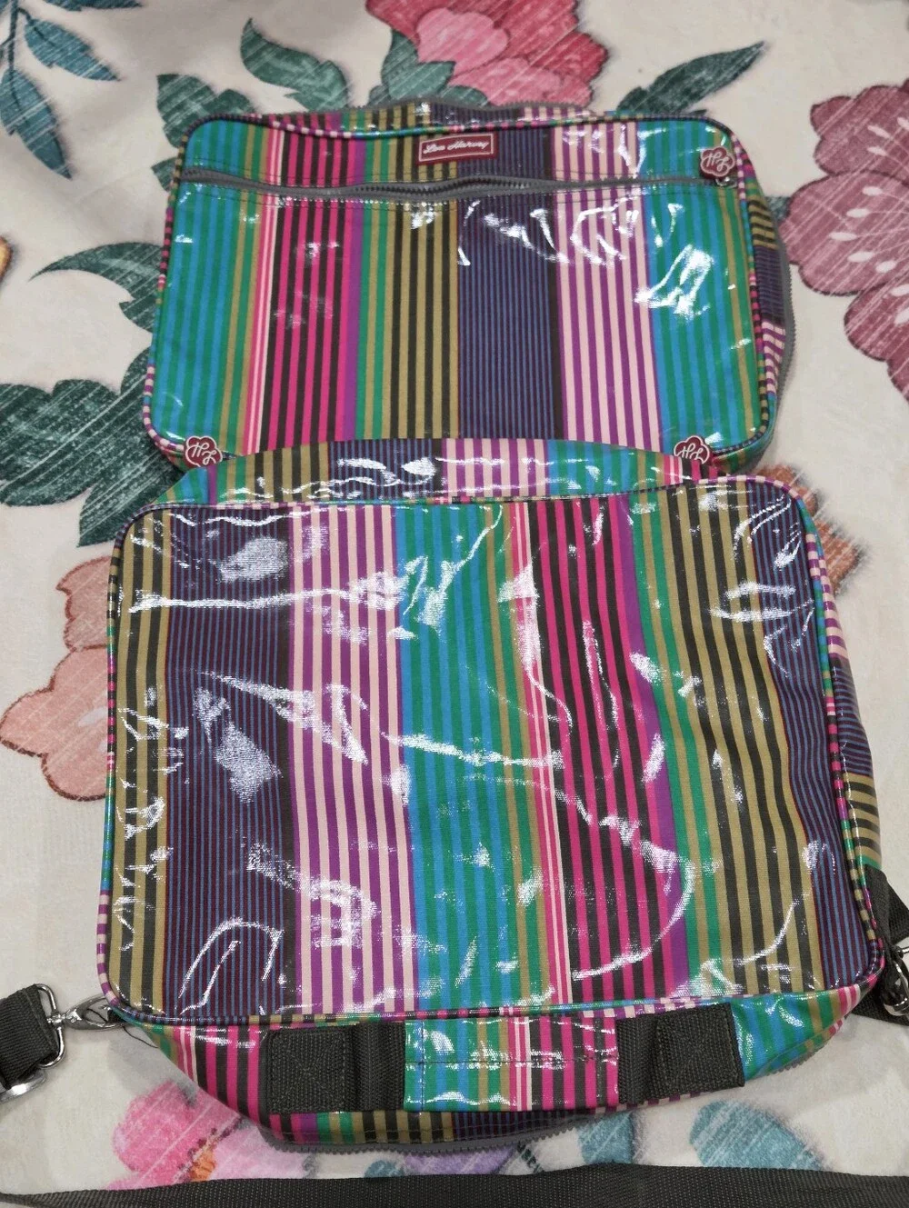 Lou Harvey Multi Stripe Laptop Bag